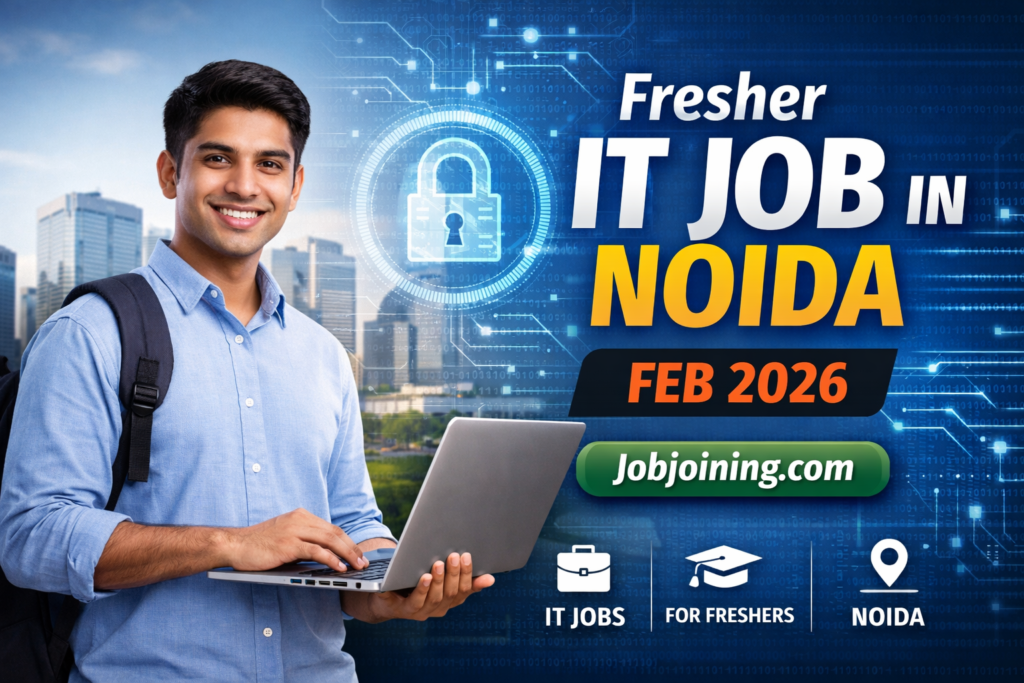 Fresher IT Job in Noida Feb 2026 - Jobjoining.com