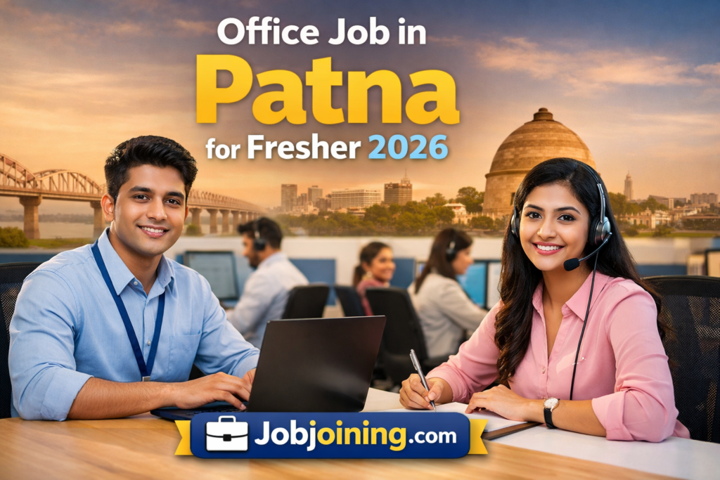 Office Job in Patna for Fresher March 2026 - Jobjoining.com