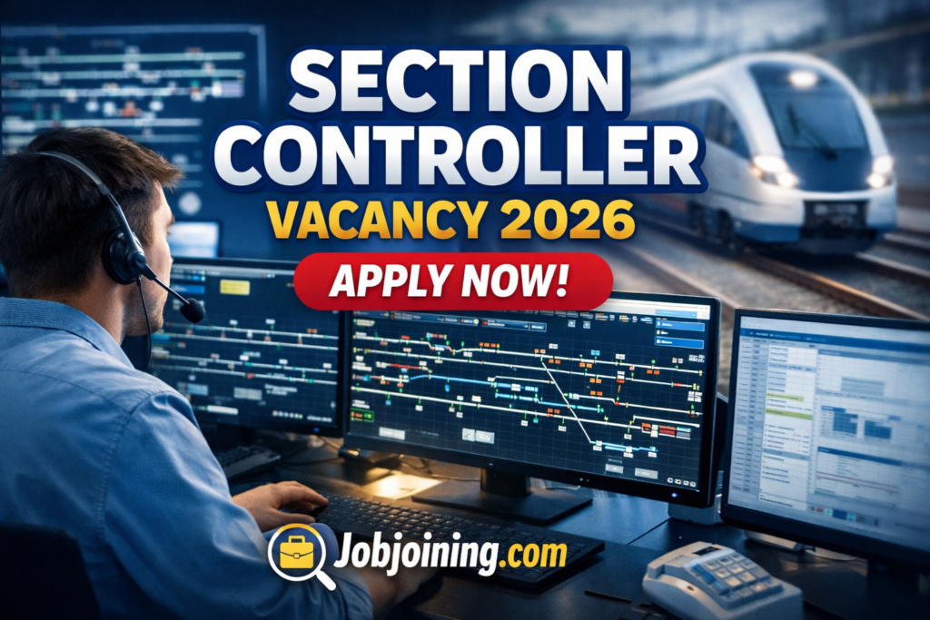 Section Controller Vacancy 2026 - Jobjoining.com