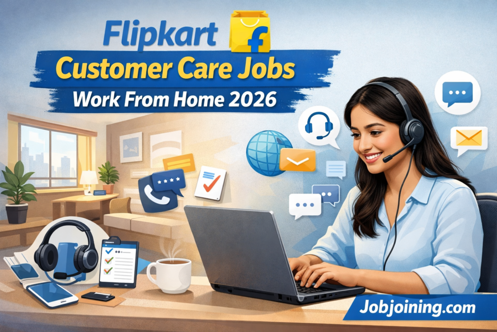 Flipkart Customer Care Job Work From Home 2026 - Jobjoining.com