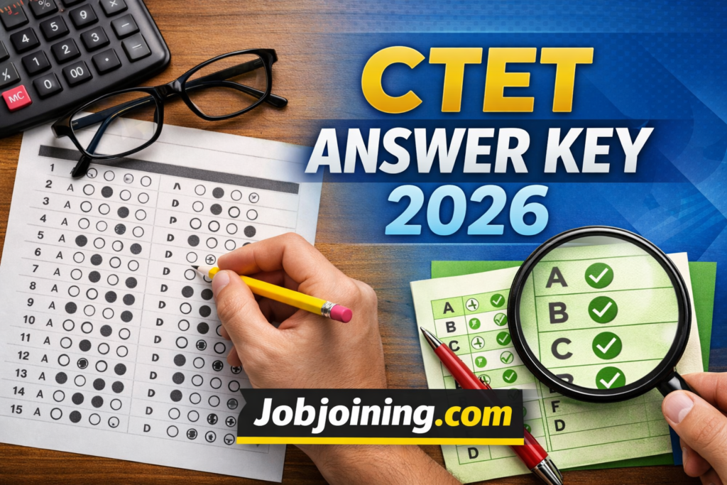 CTET Answer Key 2026 - Jobjoining.com