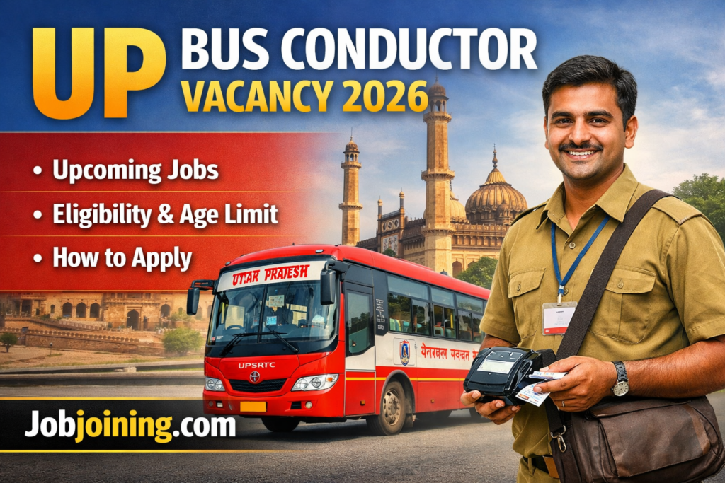UP Bus Conductor Vacancy 2026 - Jobjoining.com