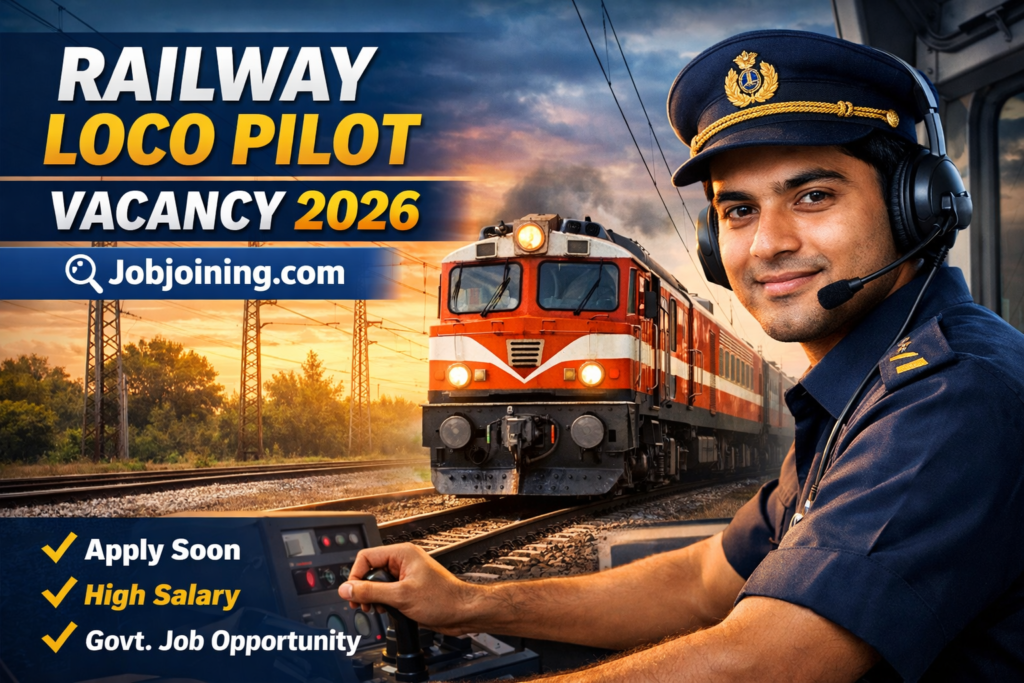 Railway Loco Pilot Vacancy 2026 - Jobjoining.com