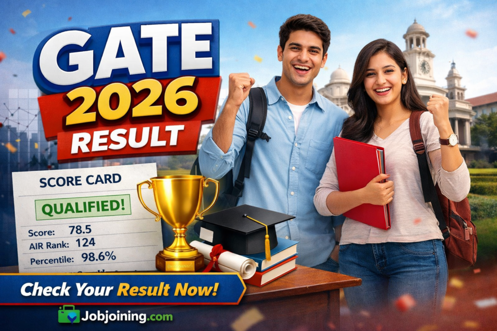Gate 2026 Result Link - Jobjoining.com