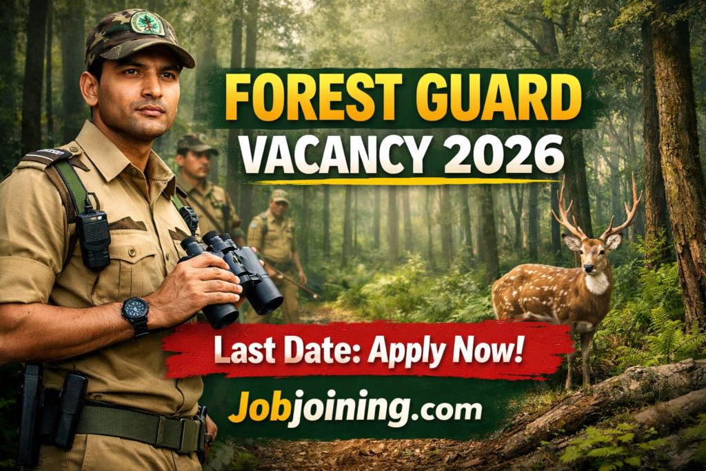 Forest Guard Vacancy 2026 Last Date - Jobjoining.com