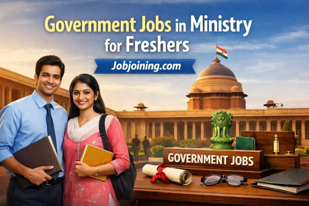 Government Jobs in Ministry for Freshers 2026 - Jobjoining.com