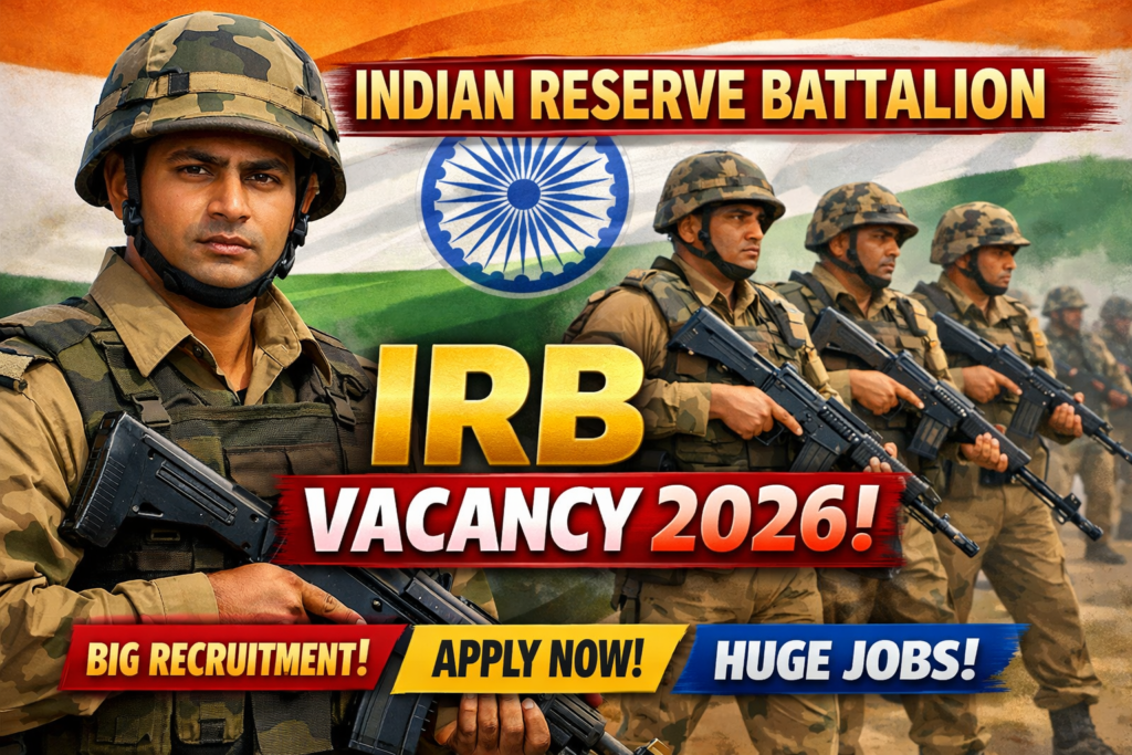 Indian Reserve Battalion (IRB) Vacancy 2026: 984 Constable & Uniformed Services Jobs for 10th Pass – APSSB Notification Out, Apply Before April 10!