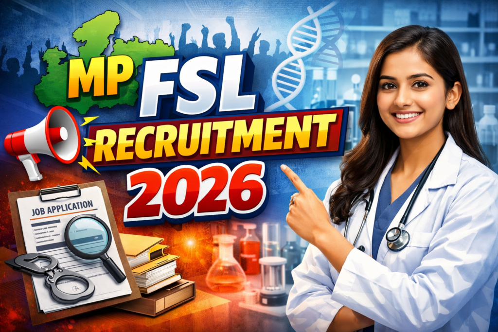 MP FSL Recruitment 2026: Apply Online for 126 Forensic Lab Jobs in Madhya Pradesh – Complete Guide