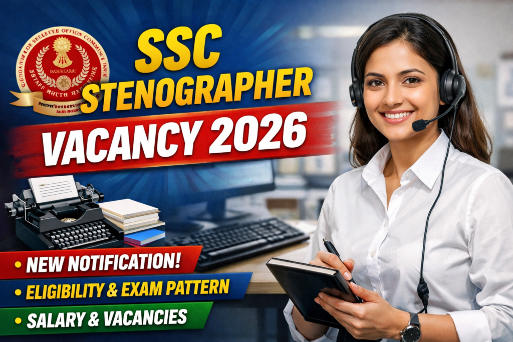 SSC Stenographer Vacancy 2026: Notification, Eligibility, Exam Dates & Complete Guide to Apply