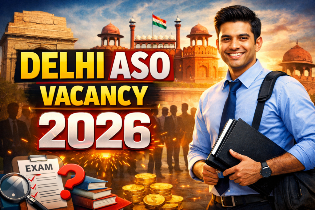 Delhi ASO Vacancy 2026: 587 Assistant Section Officer Posts Opened by DSSSB – Apply Before March 25!