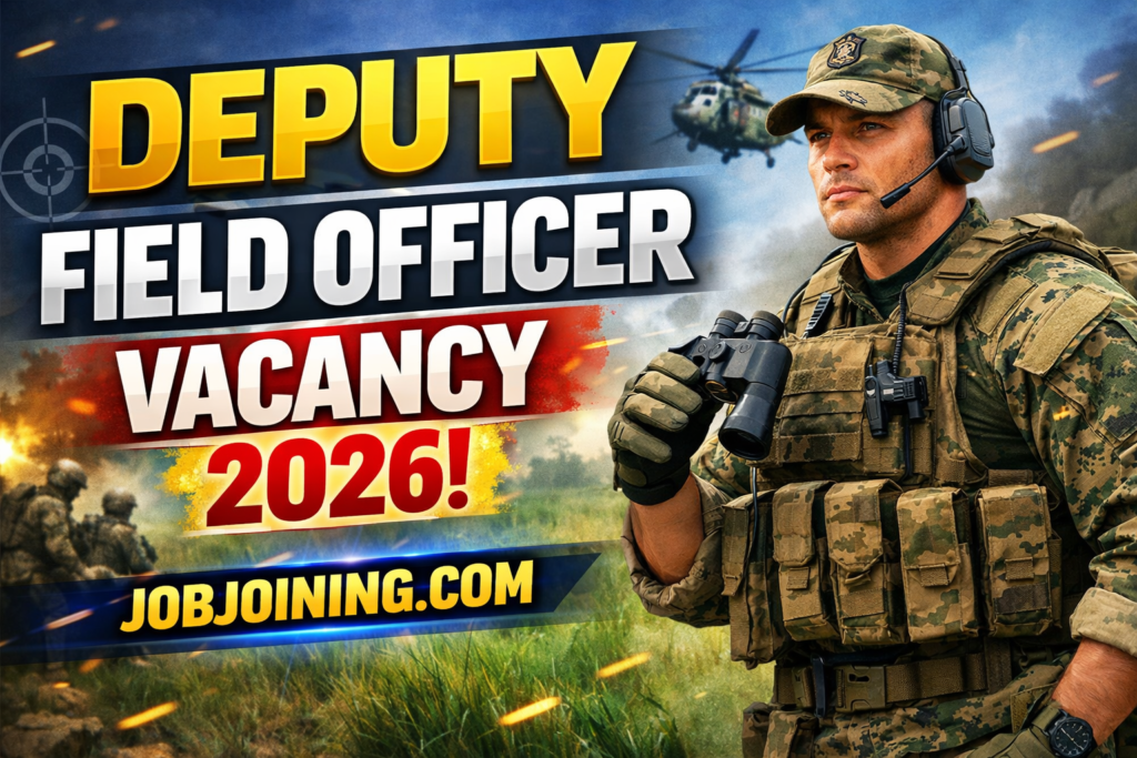 Deputy field officer vacancy 2026
