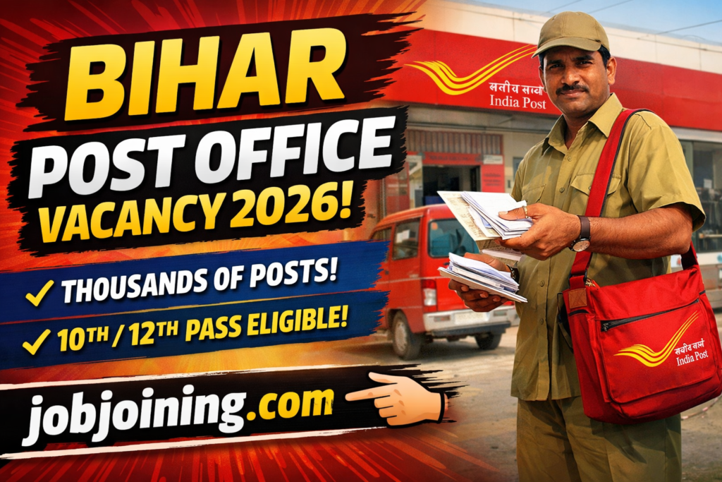 Bihar Post Office Vacancy 2026: 1,344 GDS Jobs in Bihar – Latest Notification, Eligibility & Apply Online