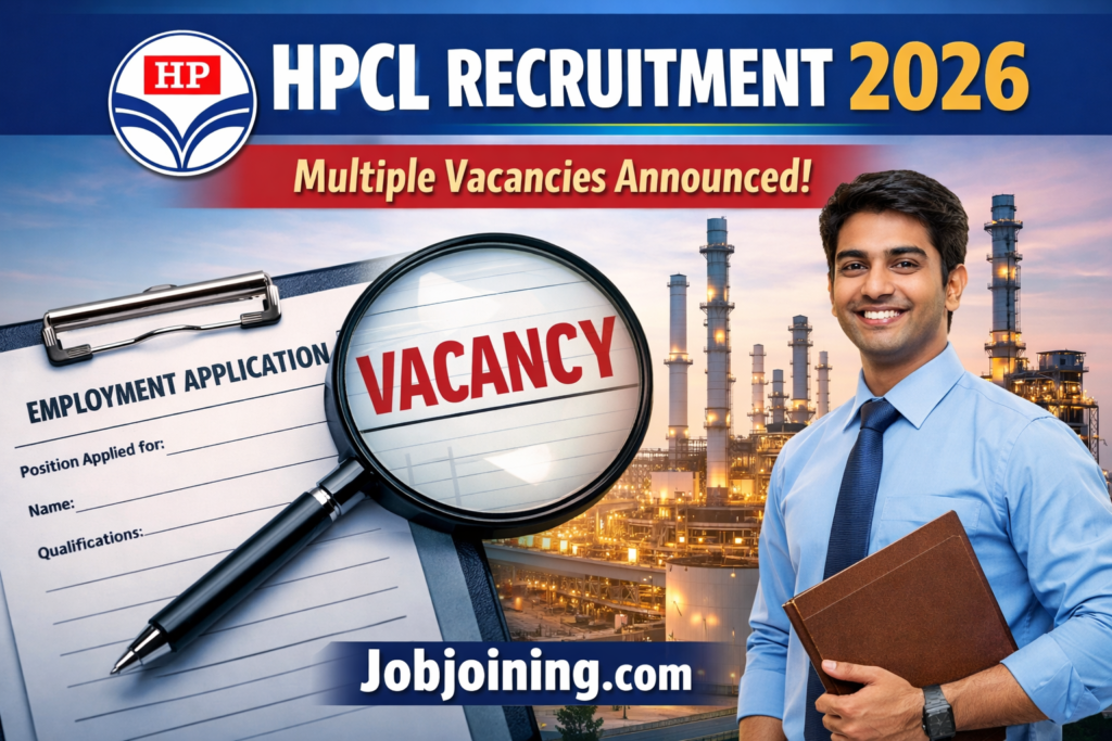 HPCL Recruitment 2026 Vacancy - Jobjoining.com