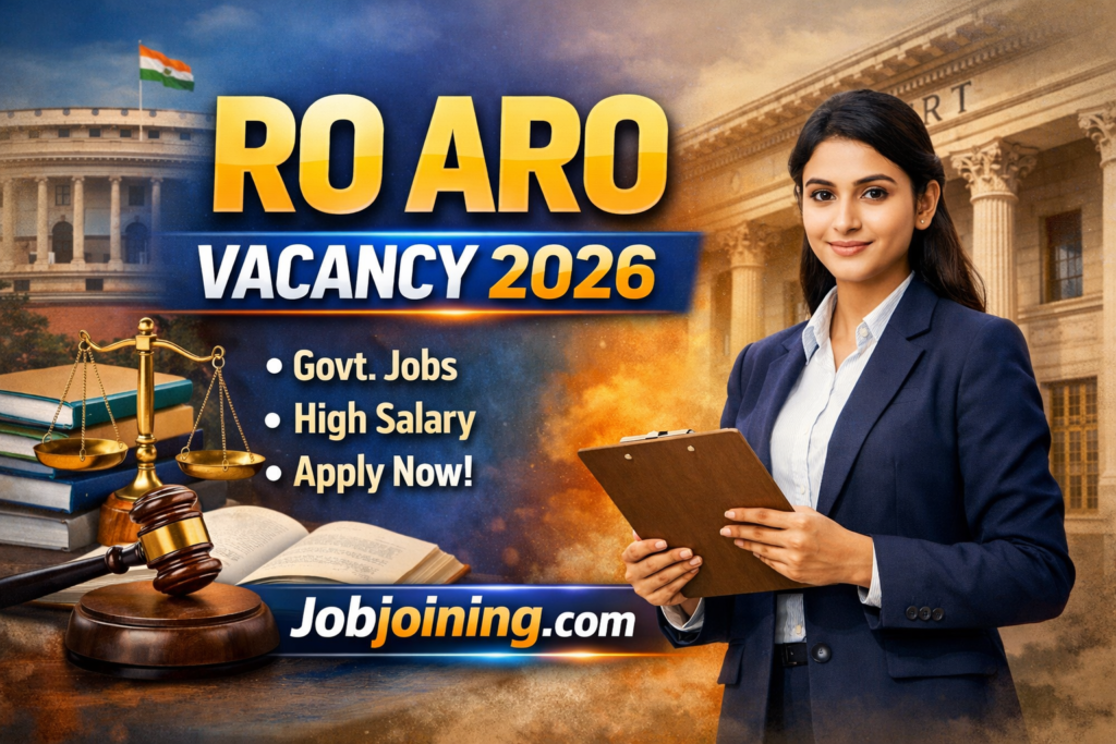 RO ARO Vacancy 2026 - Jobjoining.com