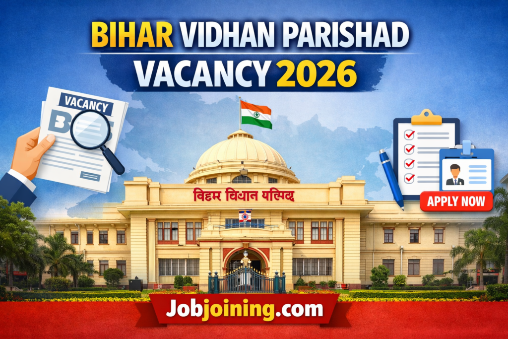 Bihar Vidhan Parishad Vacancy 2026 - Jobjoining.com