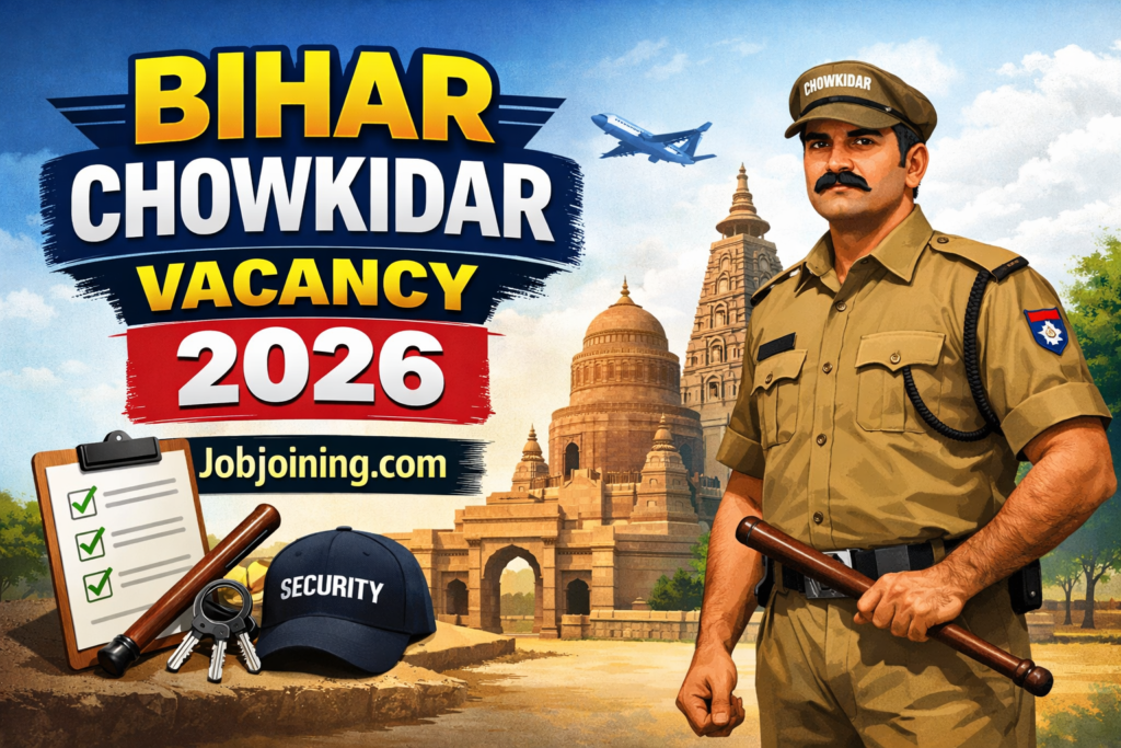 Bihar Chowkidar Vacancy 2026 - Jobjoining.com