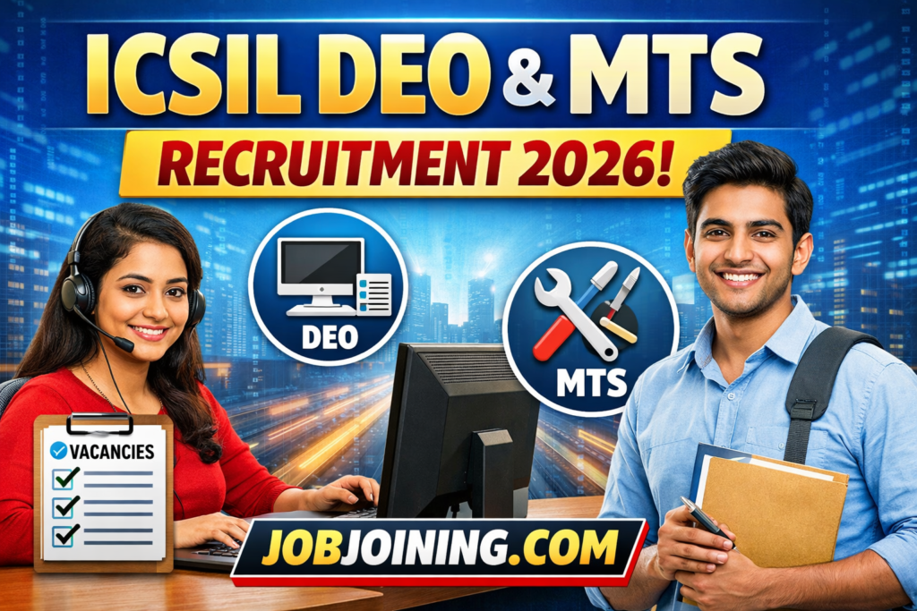 icsil deo and mts recruitment 2026