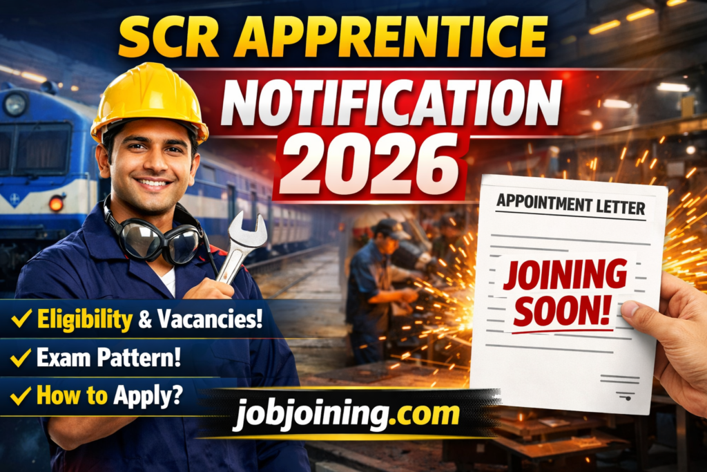 SCR Apprentice Notification 2026