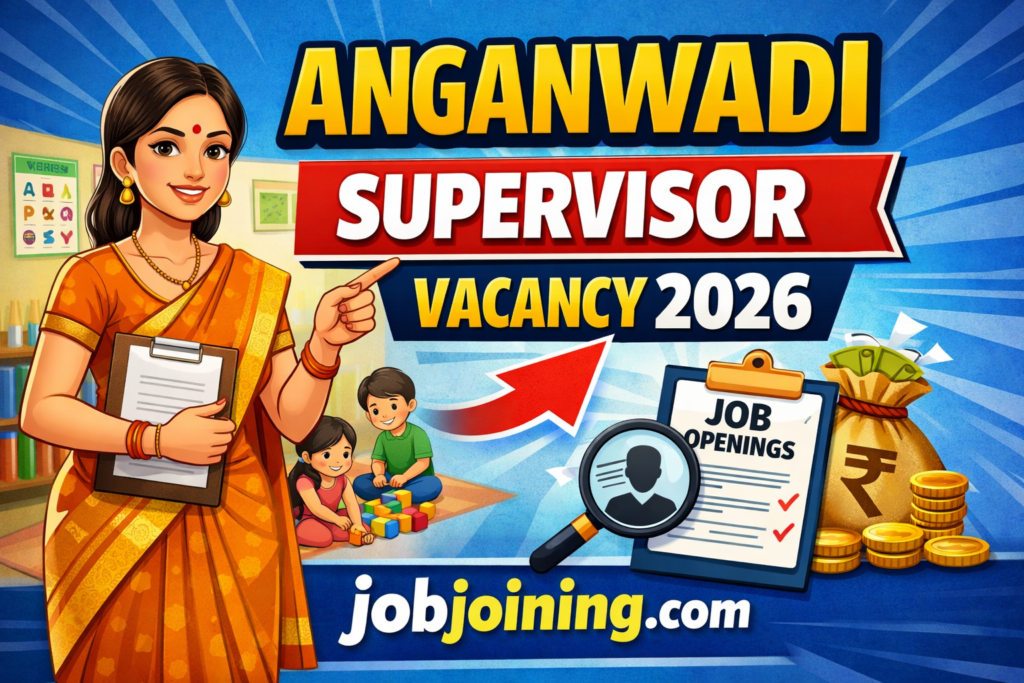 anganwadi supervisor vacancy 2026 last date