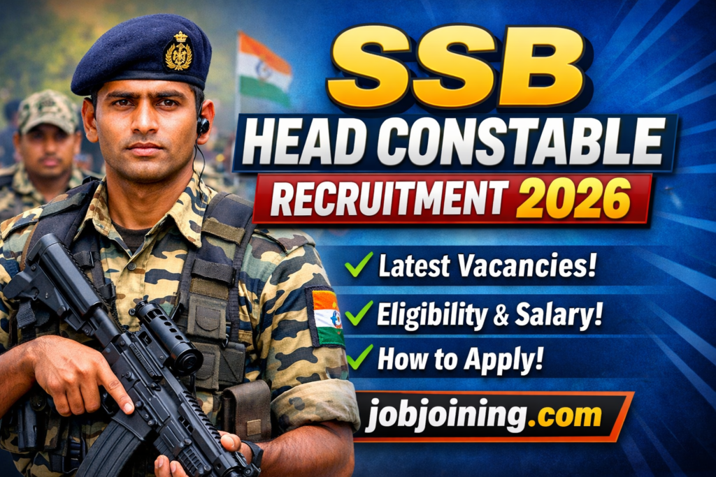 SSB Head Constable Recruitment 2026: Apply Online for 233 Vacancies Before April 20 – Full Details, Eligibility & How to Apply