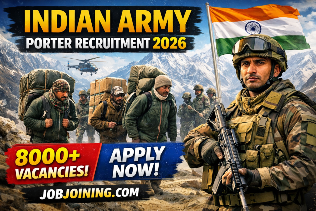 indian army porter recruitment 2026