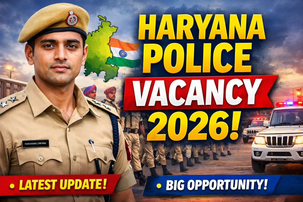 Haryana Police Vacancy 2026: 5500 Constable Posts Open – Your Chance to Join the Force!