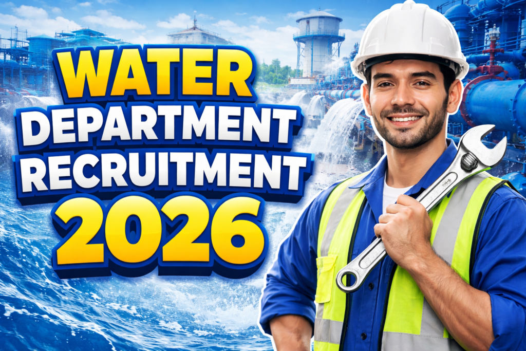 Water Department Recruitment 2026: Grab Your Dream Government Job in Jal Vibhag with 80,000+ Vacancies!