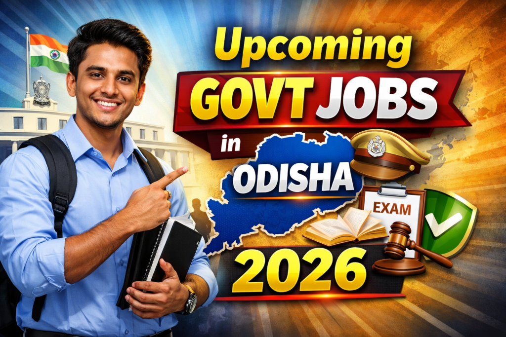 Upcoming govt jobs in Odisha 2026
