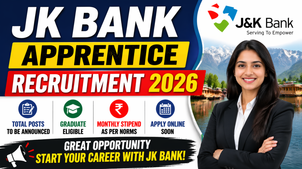 jk bank apprentice recruitment 2026