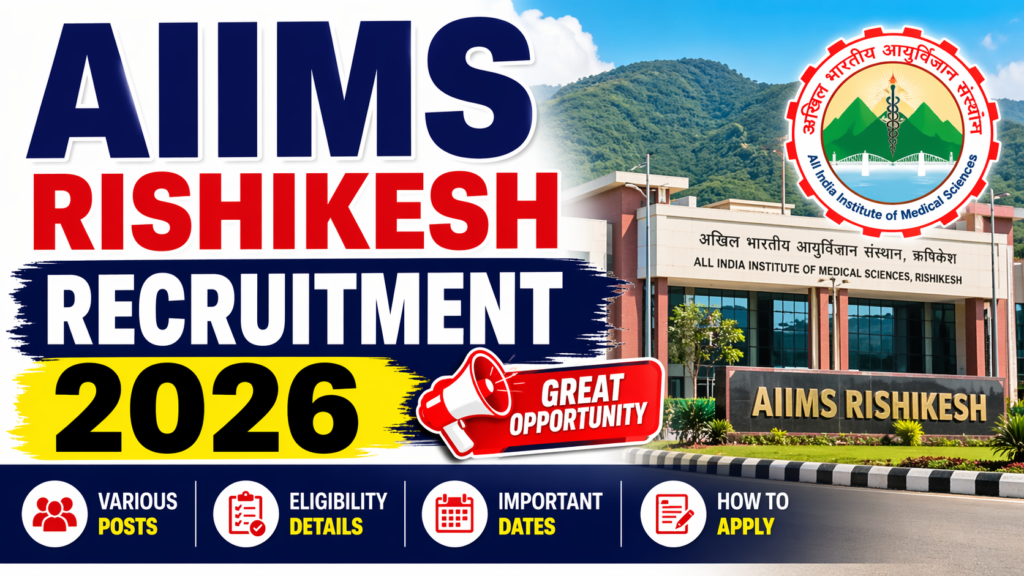 AIIMS Rishikesh Recruitment 2026