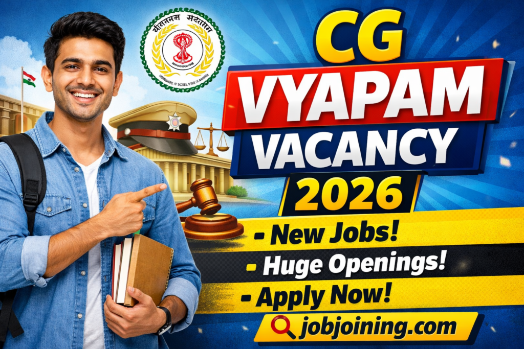 CG Vyapam Vacancy 2026: Exciting Government Job Opportunities in Chhattisgarh – Apply Now!