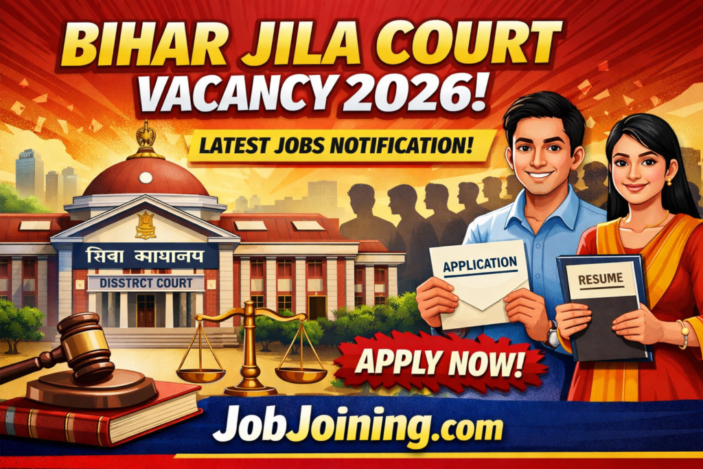 Bihar Jila Court Vacancy 2026: Grab Your Chance for Stable Government Jobs in Jila Courts – Apply Now!