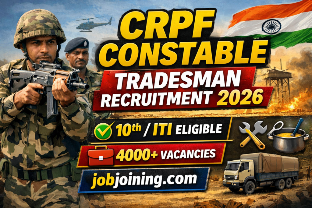 crpf constable tradesman recruitment 2026