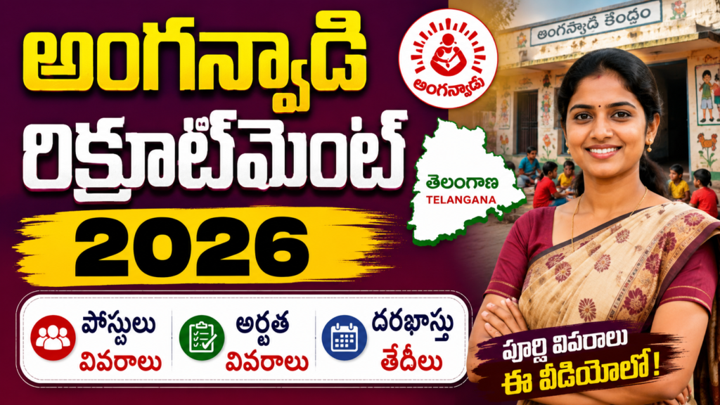 Anganwadi Recruitment 2026 Telangana: Complete Guide to Apply for 15,000+ Vacancies